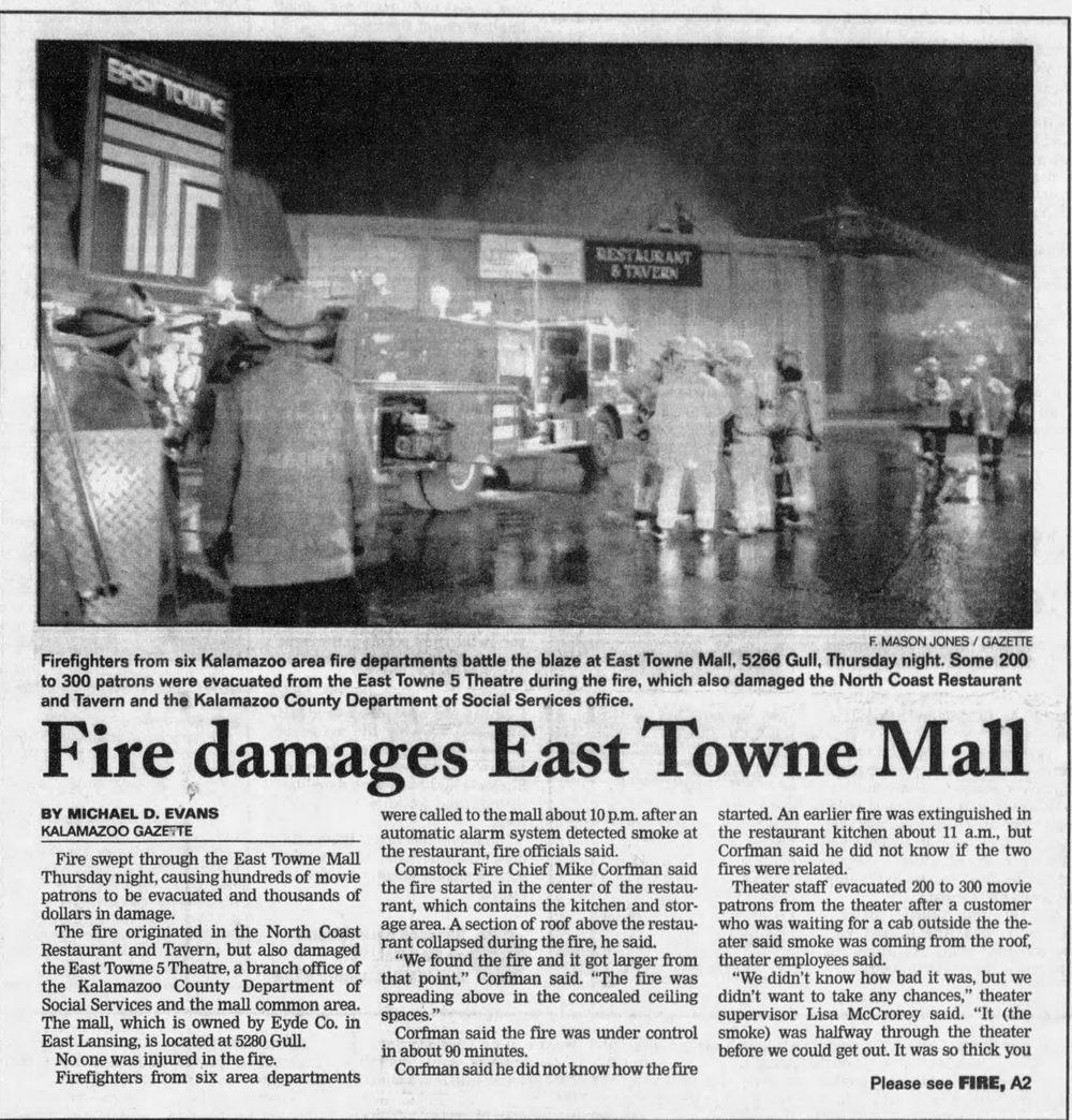 East Towne Mall (Gull Crossing, East Town Mall) - Sep 29 1995 Article (newer photo)